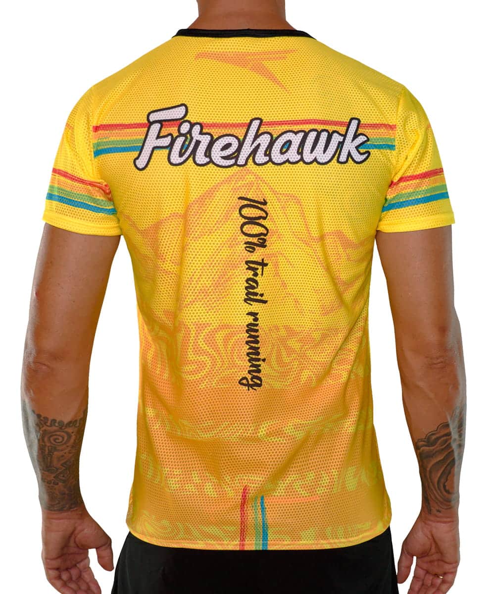 camiseta running amarilla