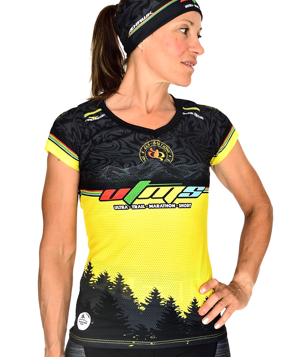 Firehawkwear ® Camiseta Trail running mujer # Bastions Spc
