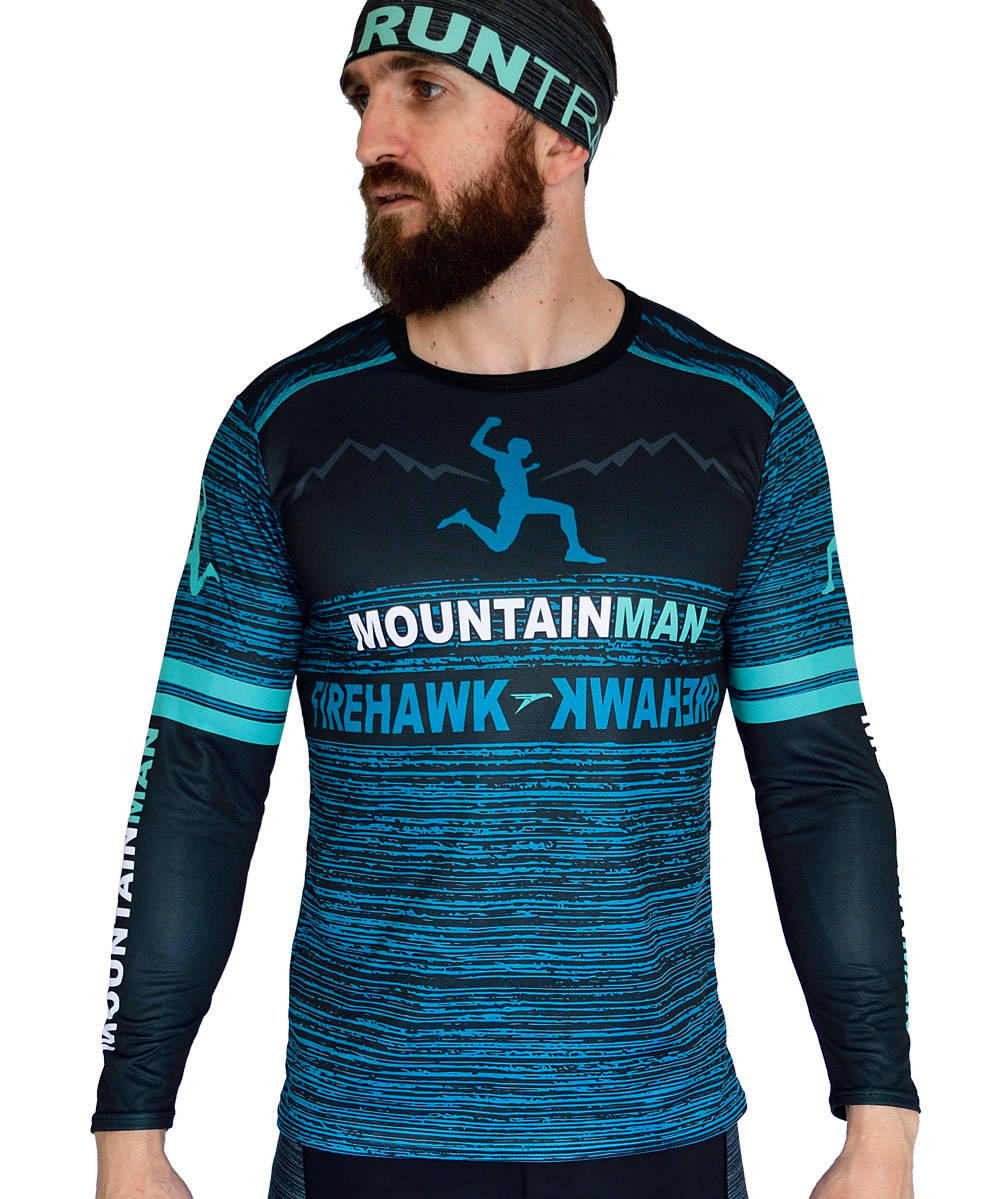 Dictar Ensangrentado isla Firehawkwear ®|Camiseta trail Manga larga #Mountain Man