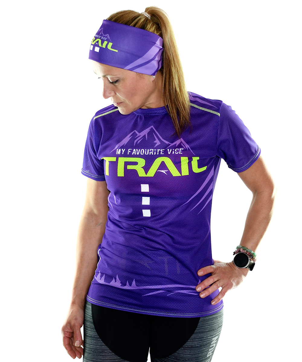 Camiseta Trail Running Mujer Vice Violet