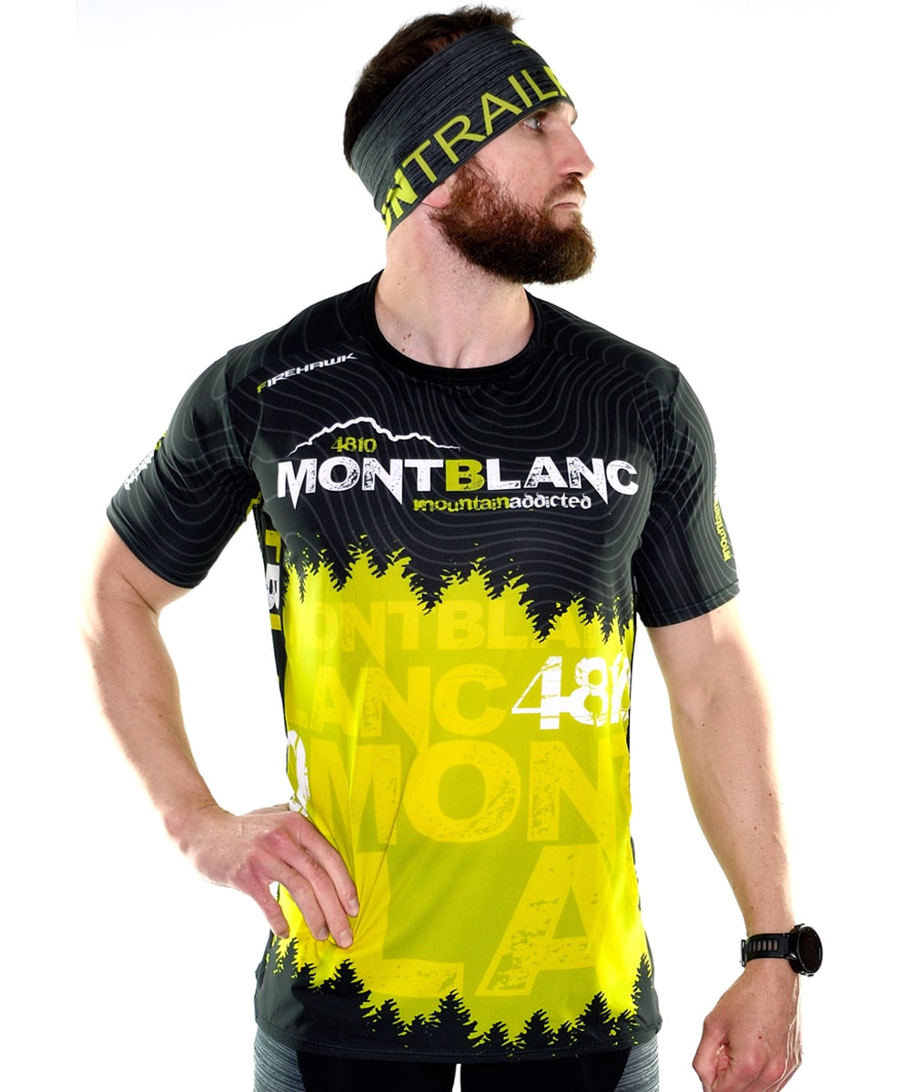 angustia Talla hecho Camiseta Trail SLIM FIT Hombre #Montblanc
