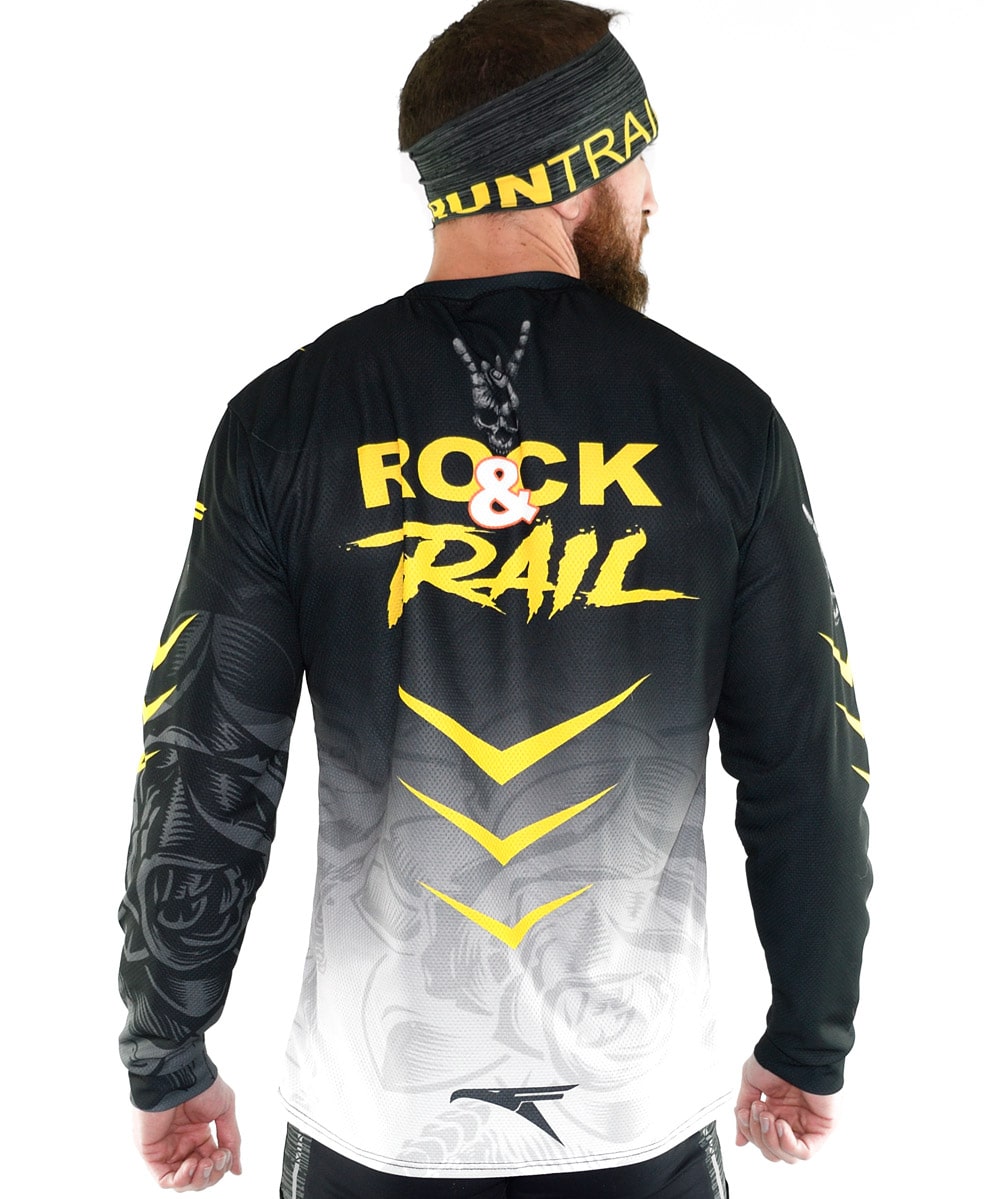 Camiseta hombre trail running Manga larga #Rock&Trail '21