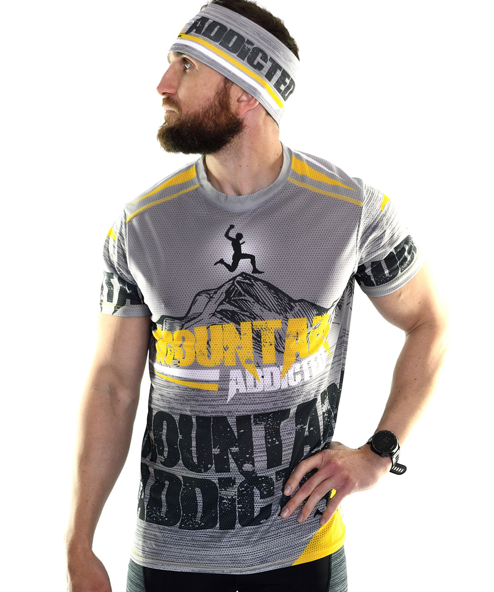 Trail Running Hombre Mountain addicted Grey