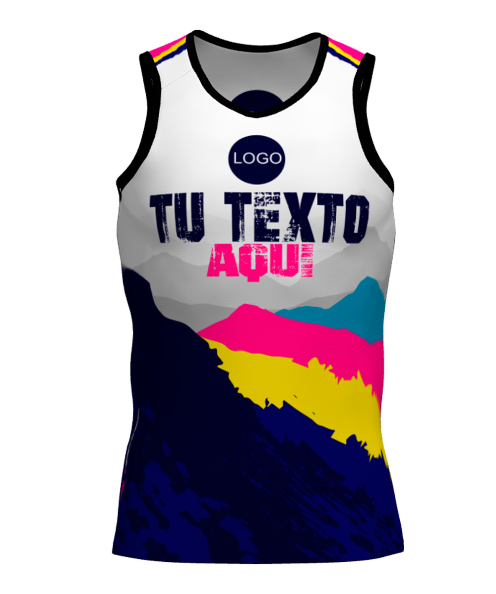 Camiseta Tirantes Trail Running Personalizada # Diseño 38