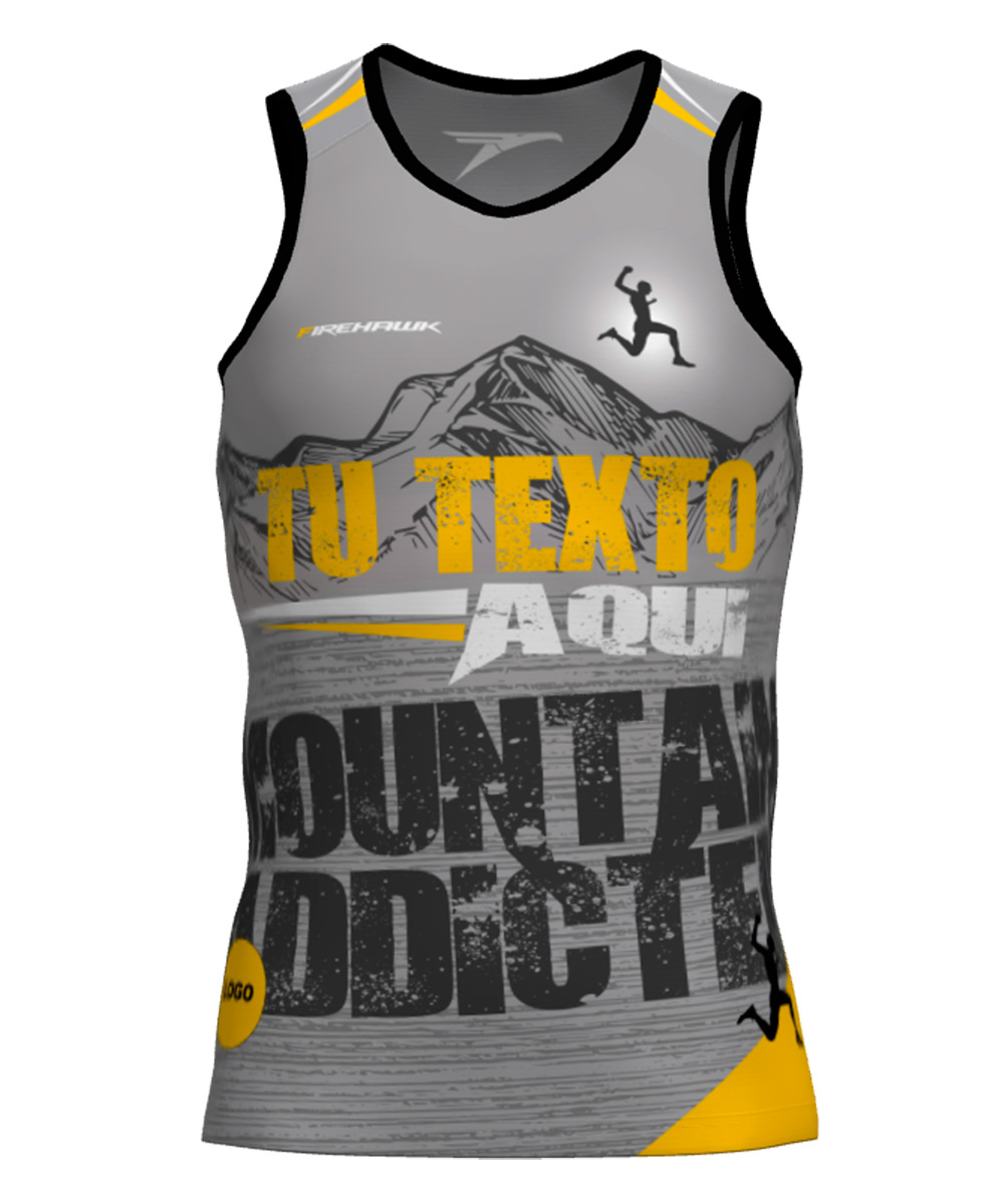 Camiseta Tirantes Trail Running Personalizada # Diseño 47