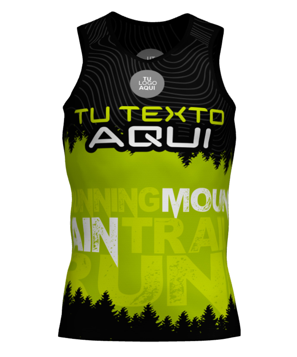 Camiseta Tirantes Trail Running Personalizada # Diseño 49