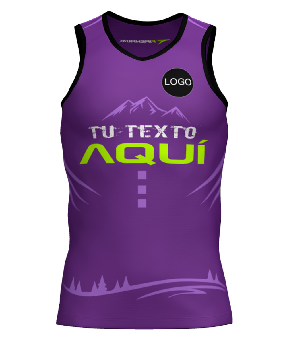 Camiseta Tirantes Trail Running Personalizada # Diseño 56