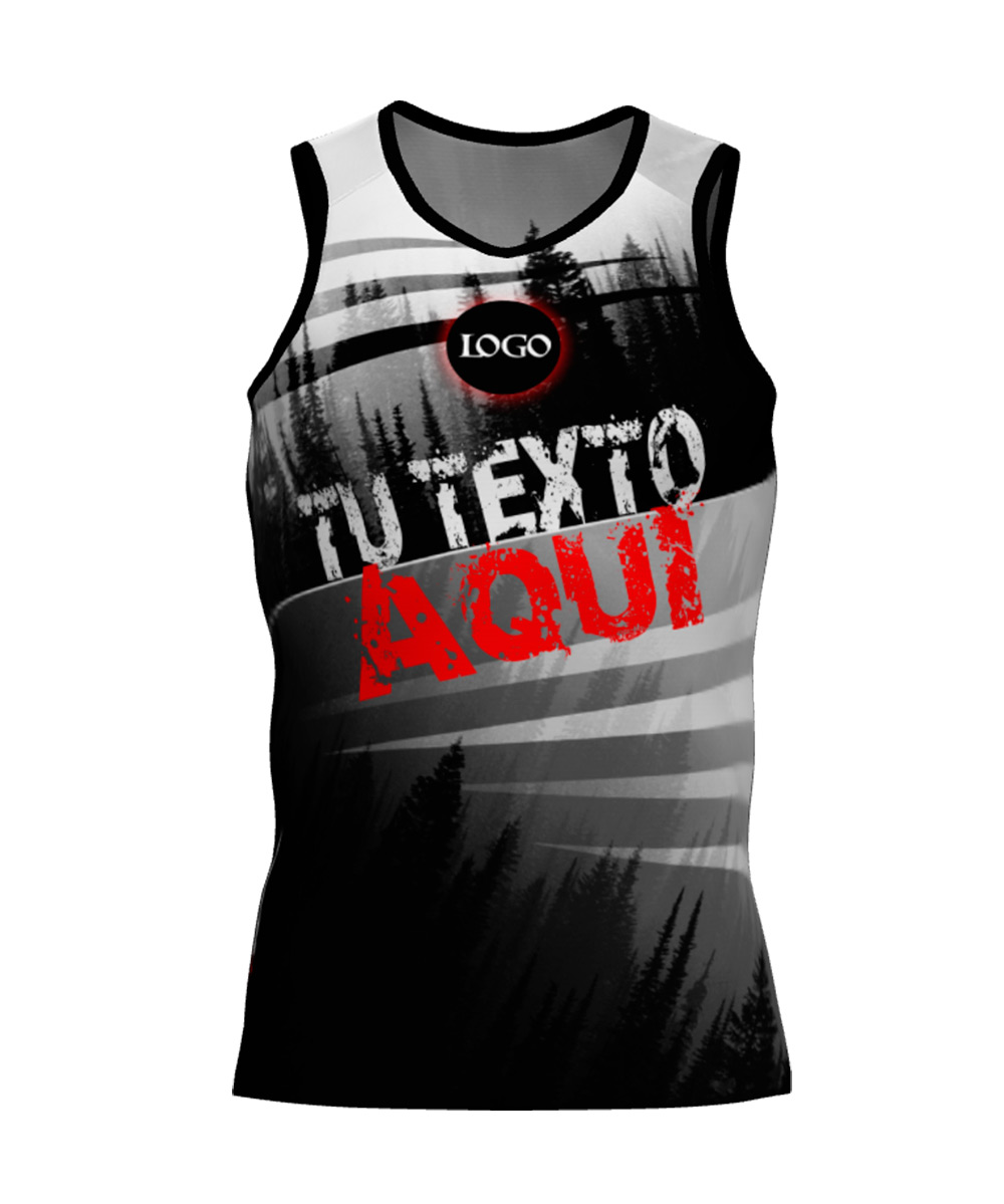 Camiseta Tirantes Trail Running Personalizada # Diseño 22