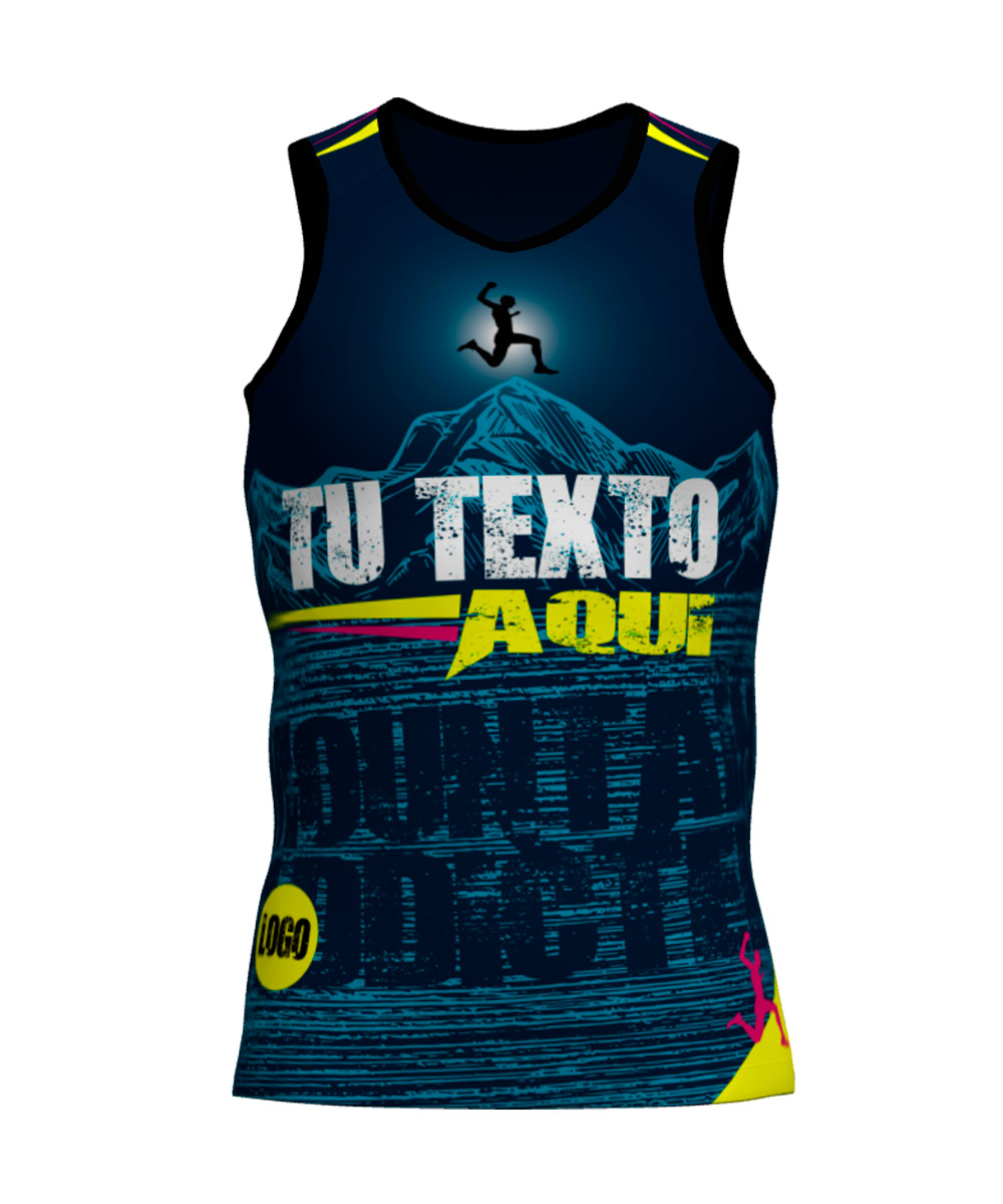 Camiseta Tirantes Trail Running Personalizada # Diseño 23