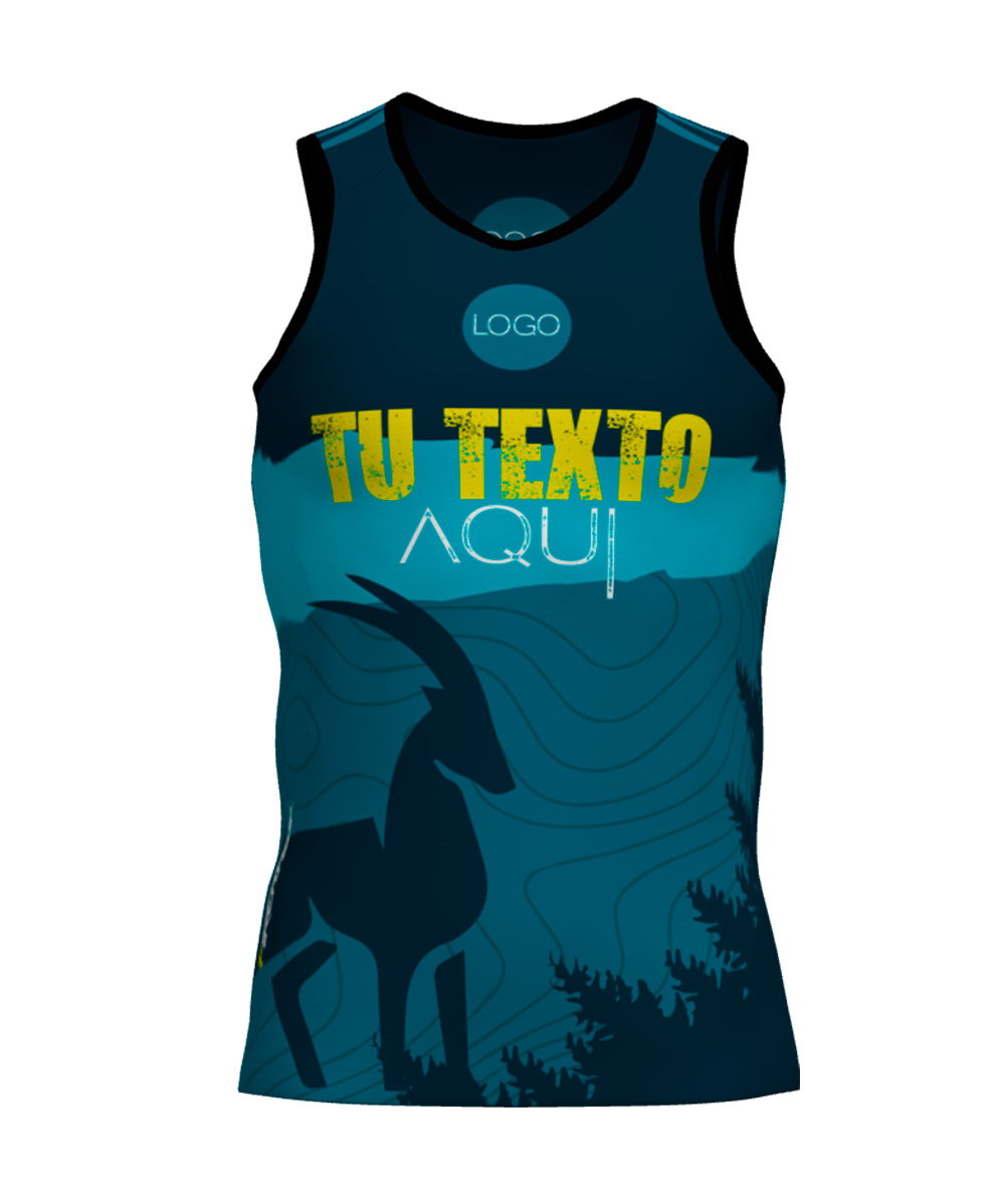 Camiseta Tirantes Trail Running Personalizada # Diseño 24
