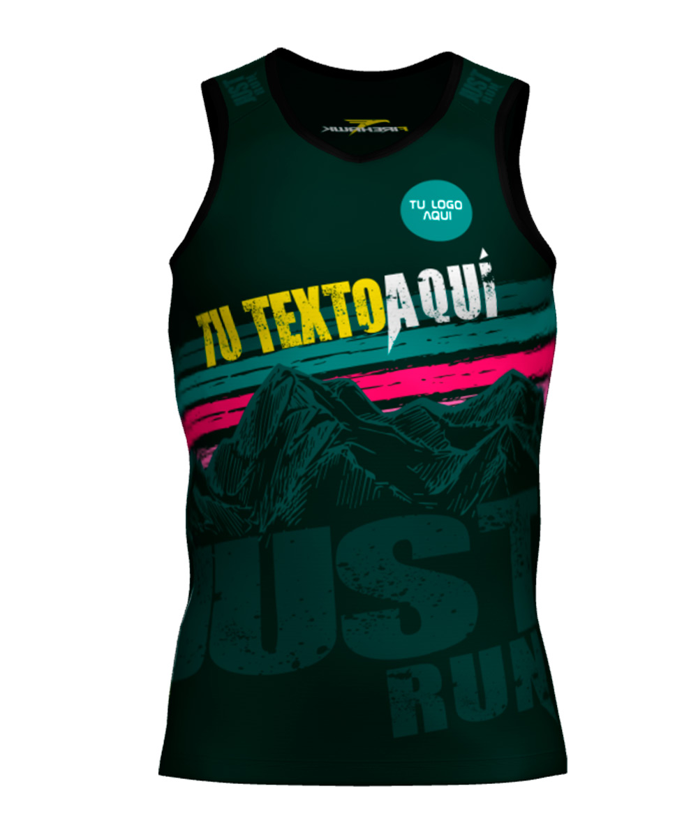 Camiseta Tirantes Trail Running Personalizada # Diseño 35