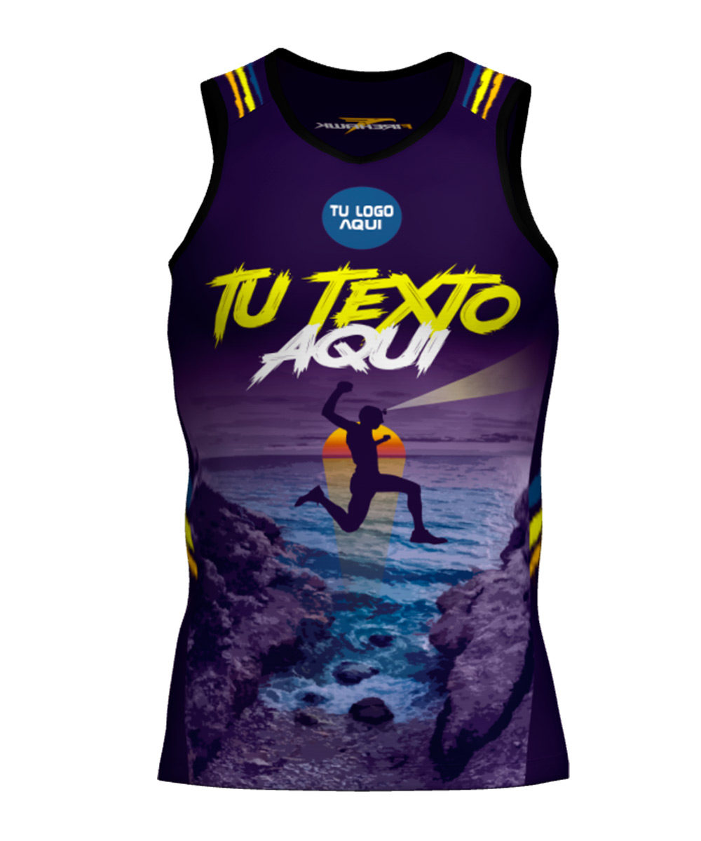 Camiseta Tirantes Trail Running Personalizada # Diseño 36