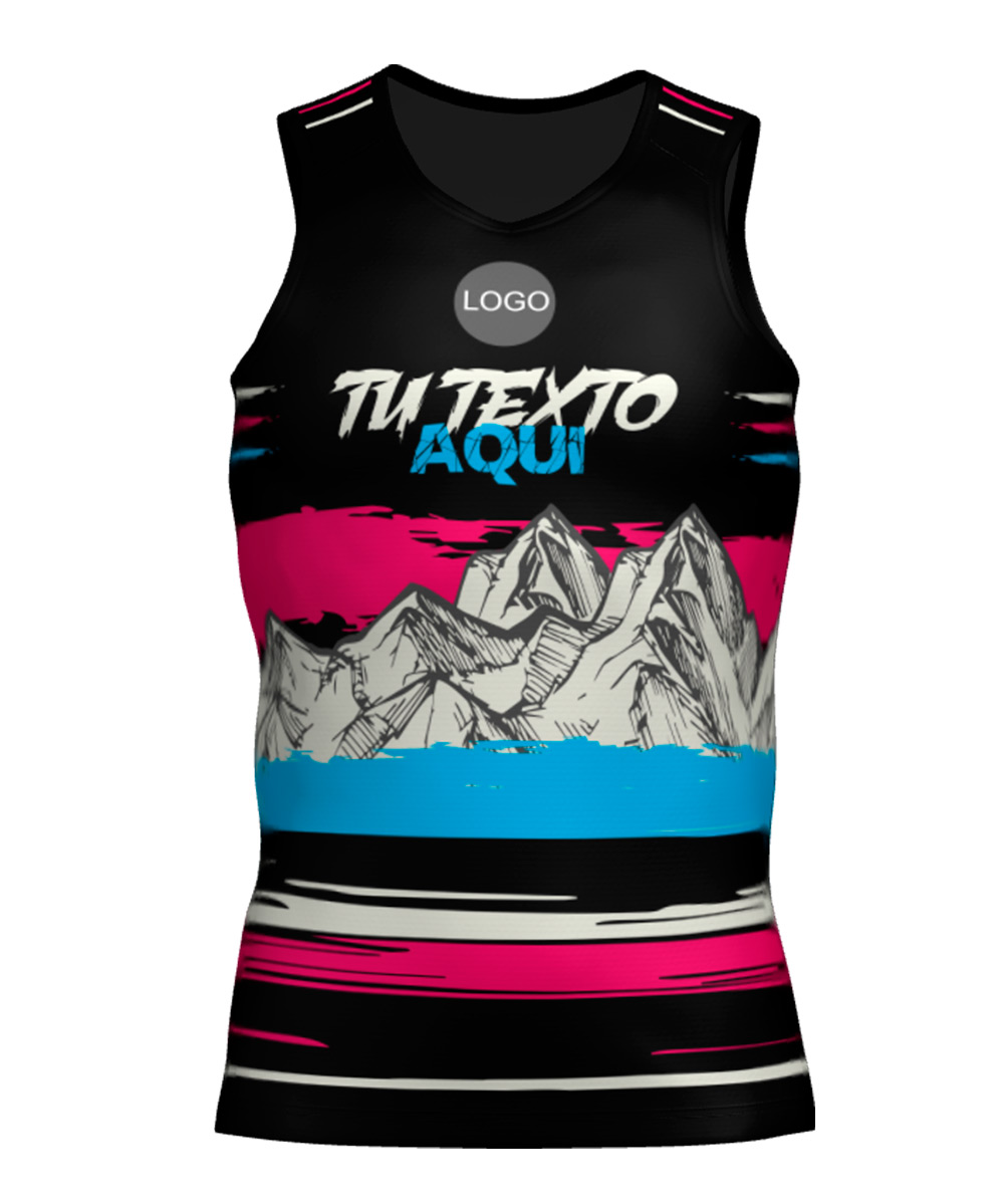 Camiseta Tirantes Trail Running Personalizada # Diseño 41