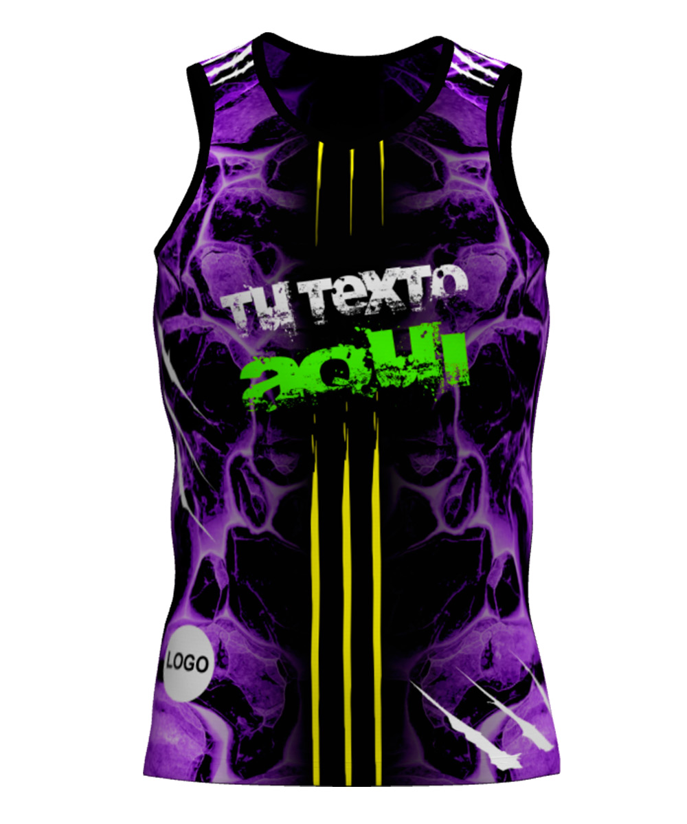Camiseta Tirantes Trail Running Personalizada # Diseño 43
