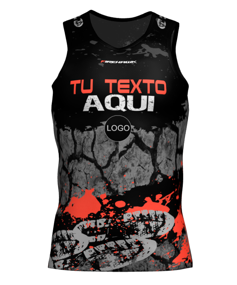 Camiseta Tirantes Trail Running Personalizada # Diseño 44