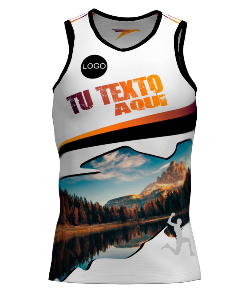 Camiseta Tirantes Trail Running Personalizada # Diseño 59