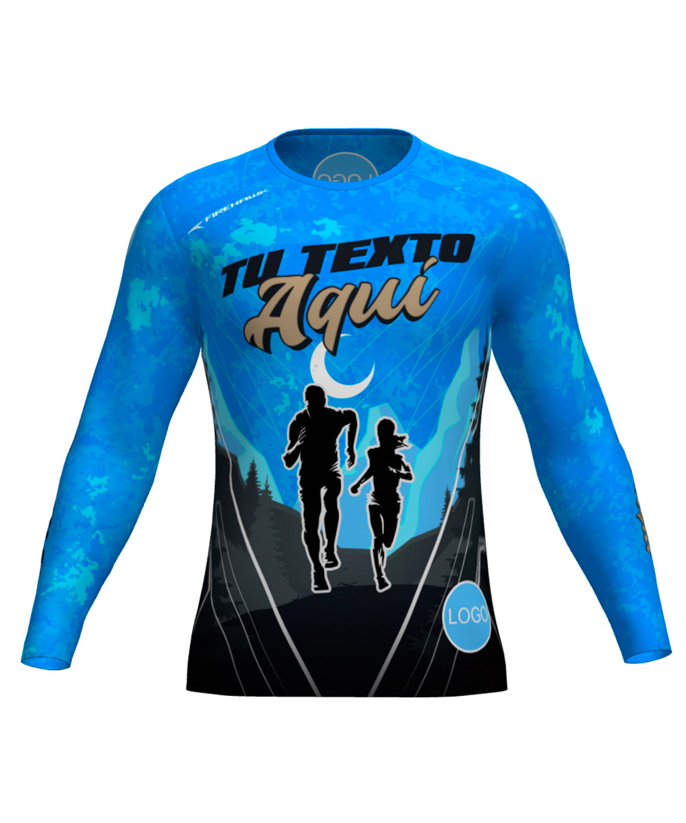 Camiseta M.Larga Trail Running Personalizada # Diseño 45