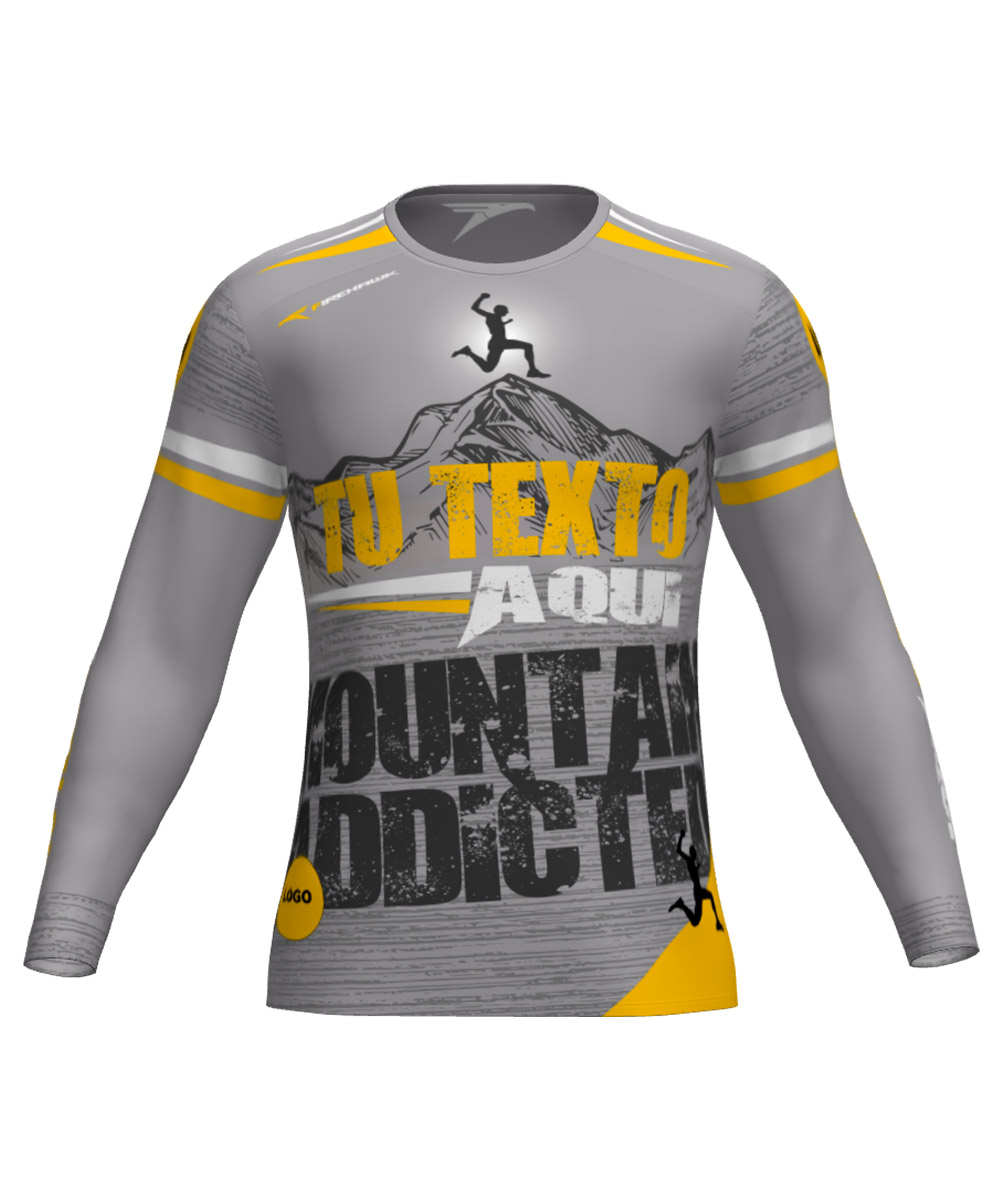 Camiseta M.Larga Trail Running Personalizada # Diseño 47
