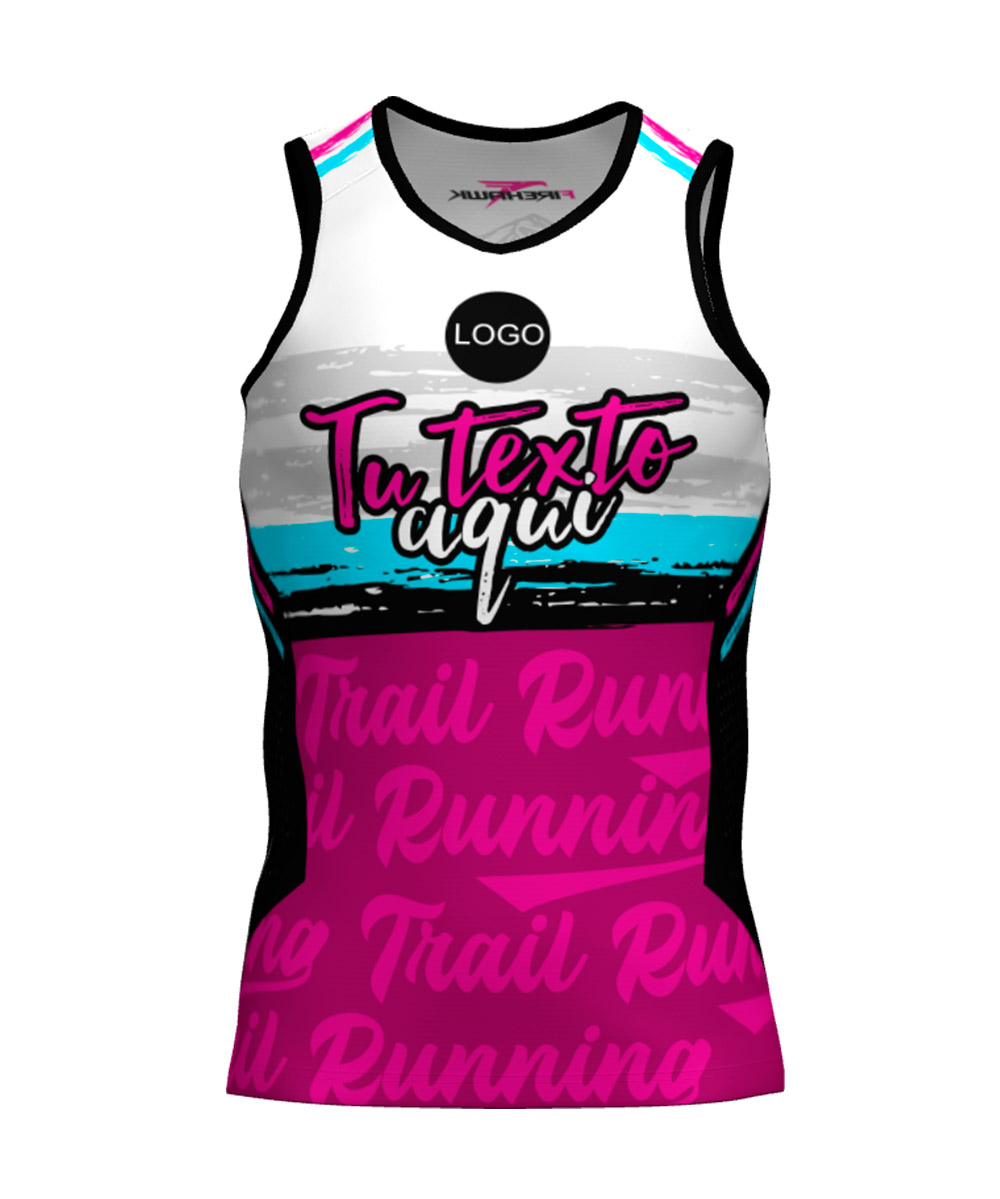 Camiseta Tirantes Trail Running Personalizada # Diseño 11
