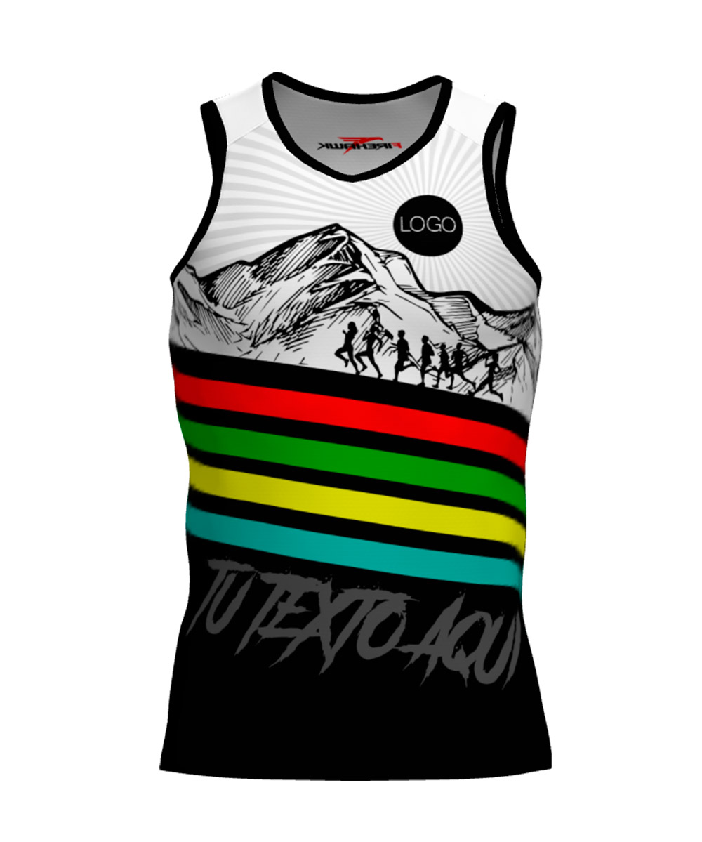 Camiseta Tirantes Trail Running Personalizada # Diseño 16