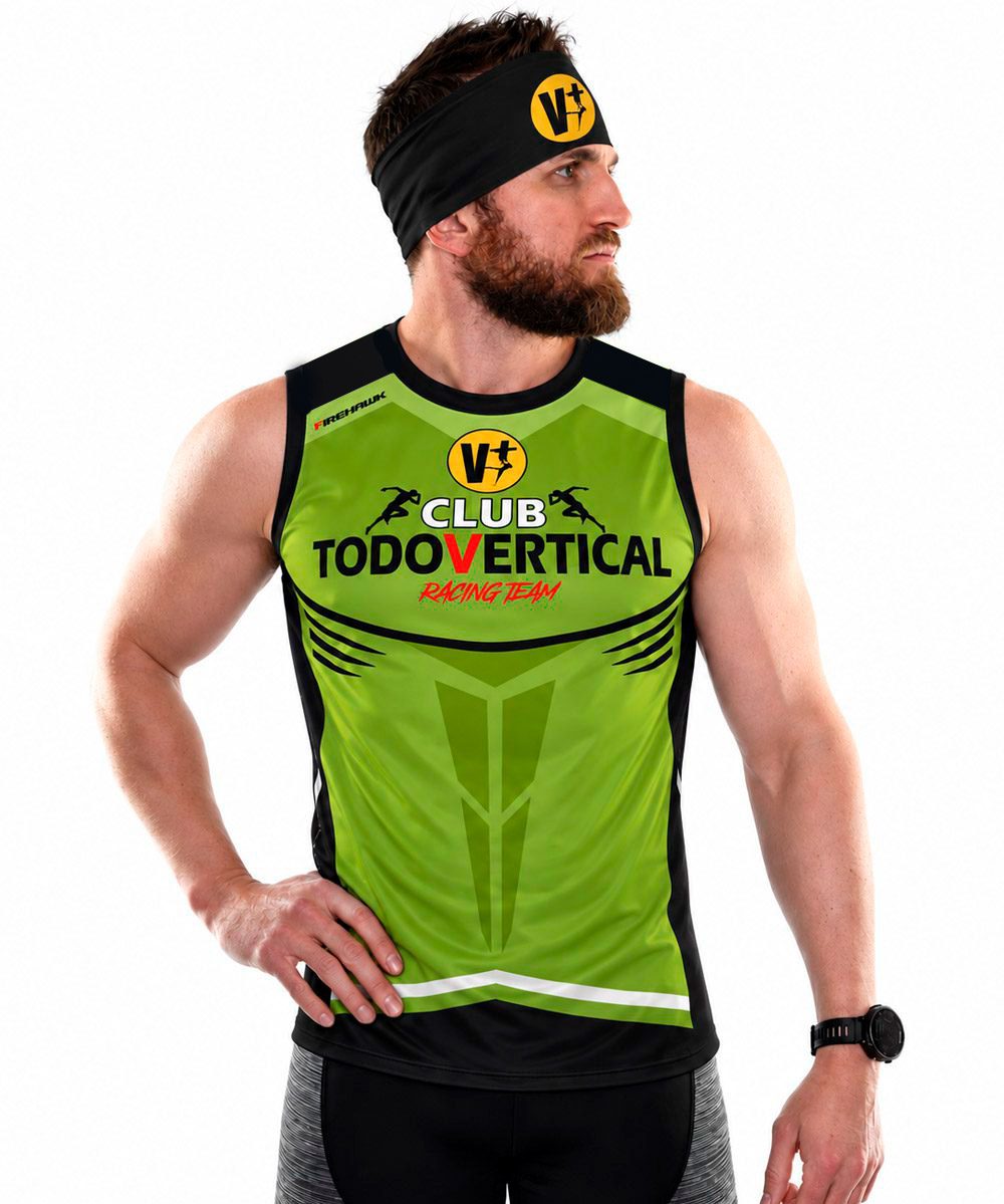 Camiseta Trail Running Sin Mangas # Club Todovertical