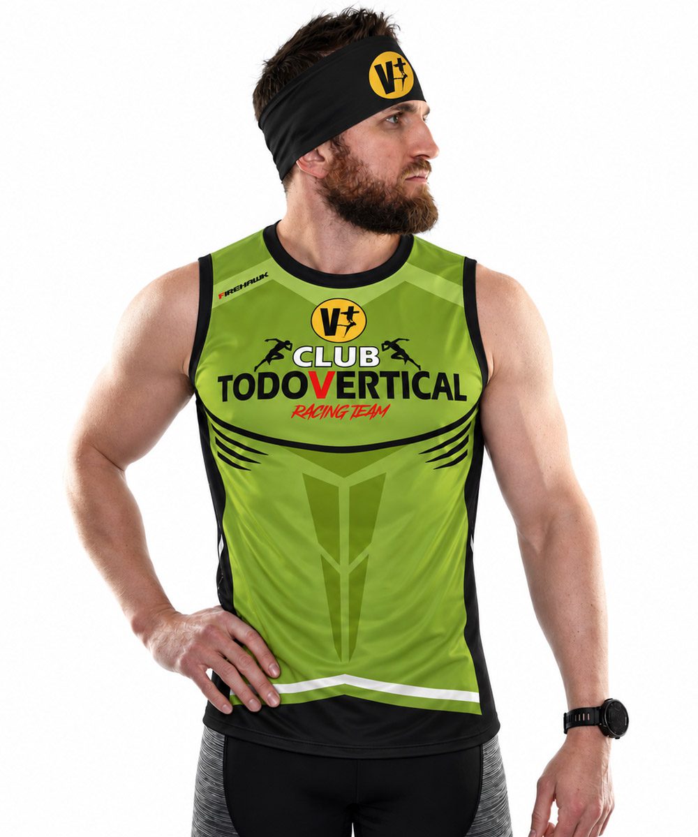 Camiseta Trail Running Sin Mangas # Club Todovertical